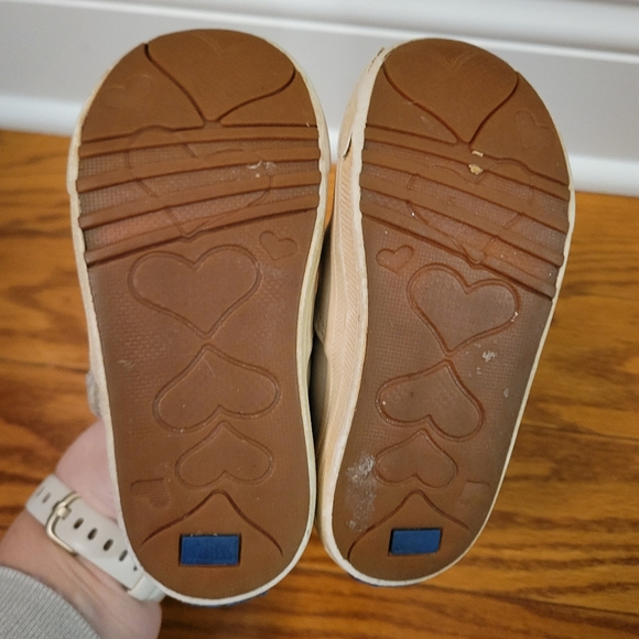 Keds Girls Daphne T-Strap Mary Jane Shoes Hook Loop White Leather Toddler Sz 7 - Picture 8 of 10